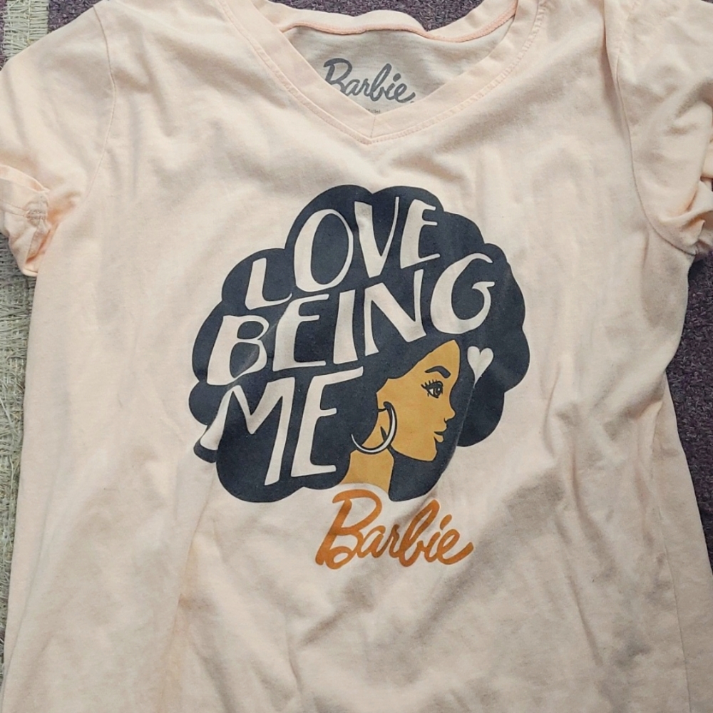 BARBIE WOMENS T-SHIRT PEACH COLOR